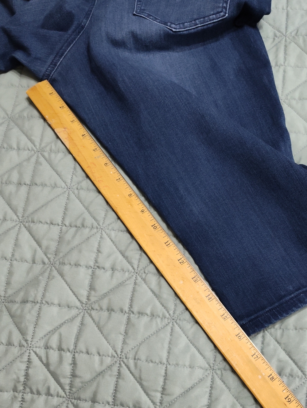 Dark Blue Denim Capri Jeans - Picture 11 of 11